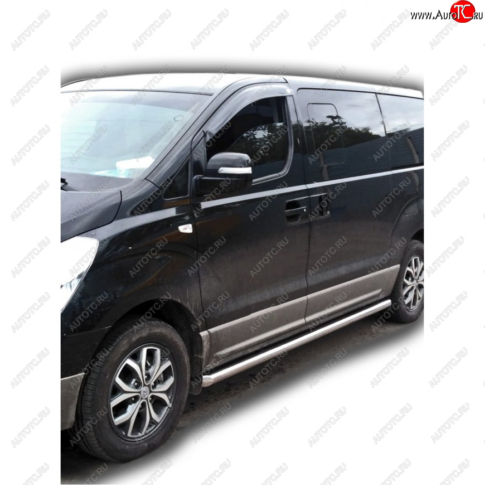 30 999 р. Защита порогов труба нержавейка d63,5, Техно Сфера  Hyundai Starex/Grand Starex/H1  TQ (2007-2022) дорестайлинг, рестайлинг, 2-ой рестайлинг (Нержавейка)  с доставкой в г. Воронеж
