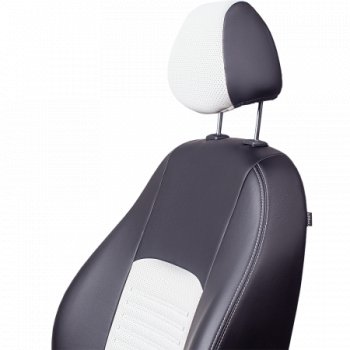 7 299 р. Комплект чехлов для сидений, (РЗСиС 60/40 Илана+Орегон) ТУРИН Lord Autofashion Chevrolet Niva 2123 дорестайлинг (2002-2008) (черный, вставка белая, строчка белая )  с доставкой в г. Воронеж. Увеличить фотографию 4