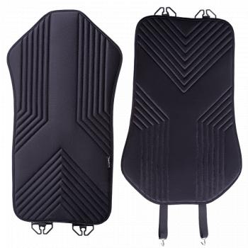 2 579 р. Накидка на сиденье (1 место Афины) ЛЮКС ст ВАН ВЭЙ Lord Autofashion   (черный, строчка черная)  с доставкой в г. Воронеж. Увеличить фотографию 2