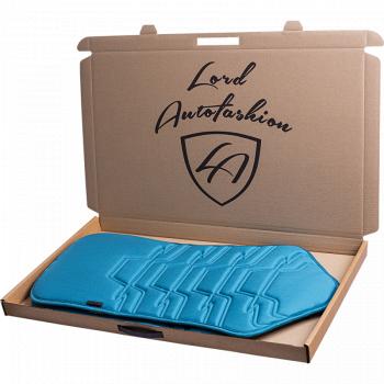 2 579 р. Накидка на сиденье (1 место Афины) ЛЮКС ст ФОРТ Lord Autofashion   (бирюзовый, строчка темно-бирюзовая)  с доставкой в г. Воронеж. Увеличить фотографию 6