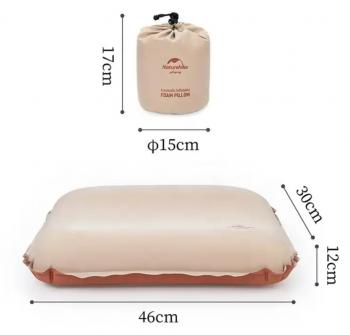 2 599 р. Подушка самонадувающаяся Naturehike 46x30x17см, бежевая  nh21zt001-ap  с доставкой в г. Воронеж. Увеличить фотографию 3