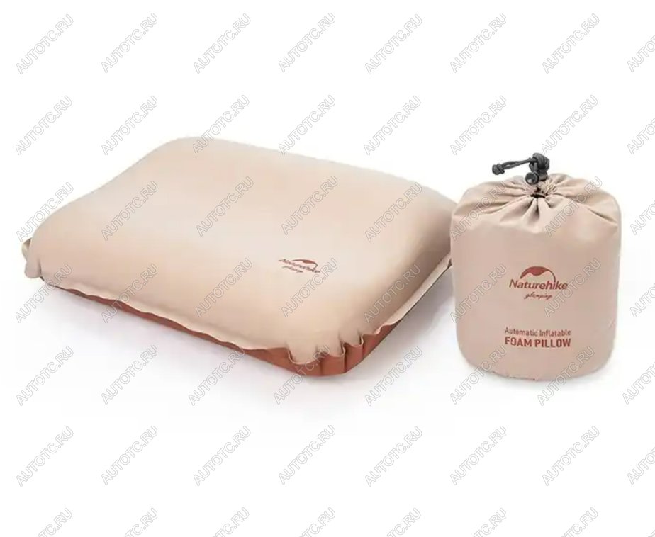 2 599 р. Подушка самонадувающаяся Naturehike 46x30x17см, бежевая  nh21zt001-ap  с доставкой в г. Воронеж