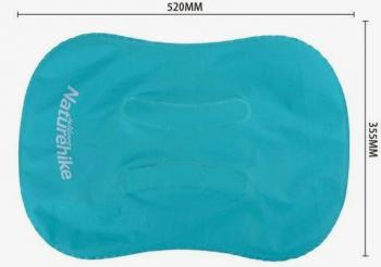 1 299 р. Подушка туристическая надувная Naturehike 42x32x11см, голубая  nh17t013-z-bl  с доставкой в г. Воронеж. Увеличить фотографию 4