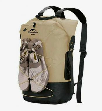 3 859 р. Рюкзак туристический Naturehike 20 л, ПВХ, хаки  nh21fsb04-kh20l  с доставкой в г. Воронеж. Увеличить фотографию 1