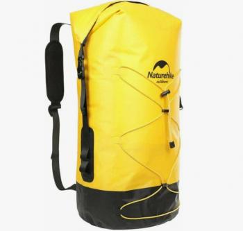4 289 р. Рюкзак туристический Naturehike 40 л, ПВХ, желтый  nh21fsb04-y40l  с доставкой в г. Воронеж. Увеличить фотографию 2