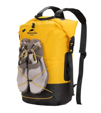 4 289 р. Рюкзак туристический Naturehike 40 л, ПВХ, желтый  nh21fsb04-y40l  с доставкой в г. Воронеж. Увеличить фотографию 1