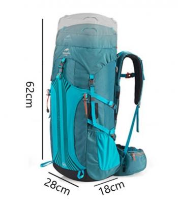 10 379 р. Рюкзак туристический Naturehike 45 л, голубой  nh18y045-q-bl  с доставкой в г. Воронеж. Увеличить фотографию 8