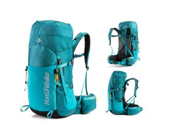 10 799 р. Рюкзак туристический Naturehike 45 л, черный  nh18y045-q-b  с доставкой в г. Воронеж. Увеличить фотографию 4