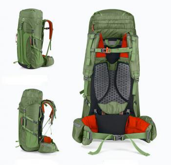 12 189 р. Рюкзак туристический Naturehike 55 л, зеленый  nh16y020-q-dgr  с доставкой в г. Воронеж. Увеличить фотографию 3