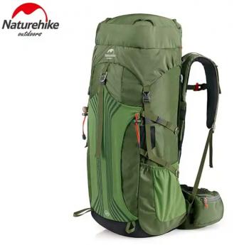 12 189 р. Рюкзак туристический Naturehike 55 л, зеленый  nh16y020-q-dgr  с доставкой в г. Воронеж. Увеличить фотографию 1