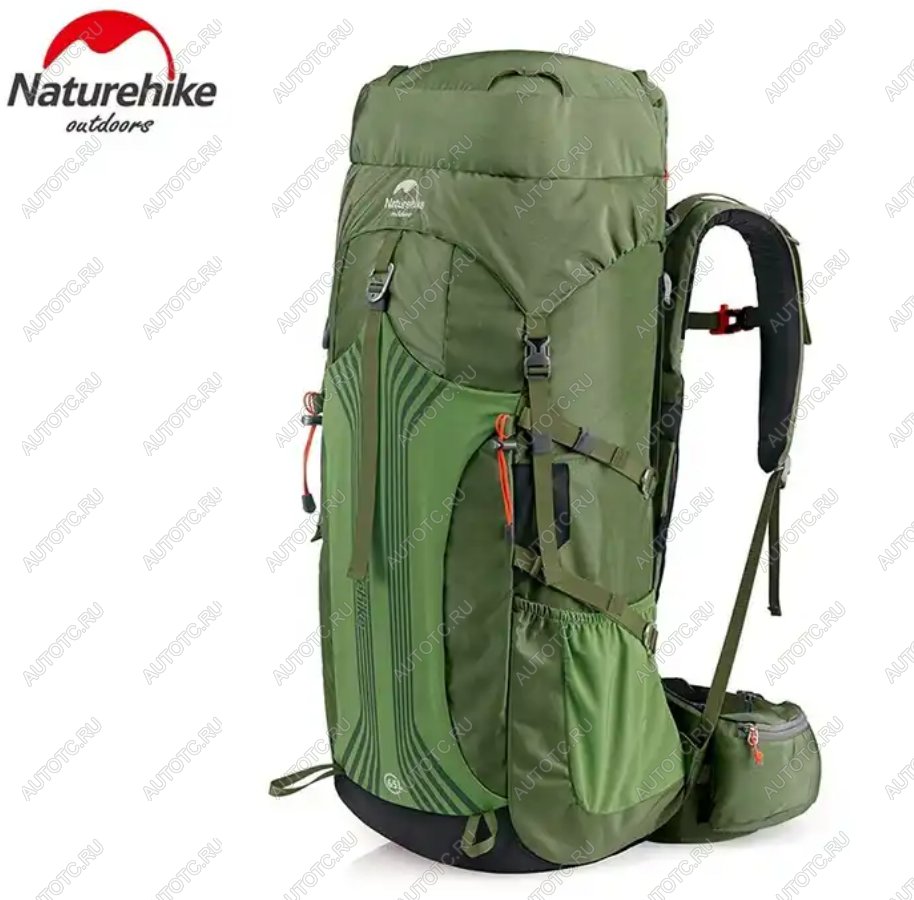 12 189 р. Рюкзак туристический Naturehike 55 л, зеленый  nh16y020-q-dgr  с доставкой в г. Воронеж