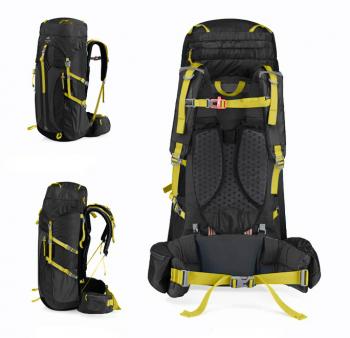 11 999 р. Рюкзак туристический Naturehike 55 л, черный  nh16y020-q-b  с доставкой в г. Воронеж. Увеличить фотографию 3