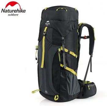 11 999 р. Рюкзак туристический Naturehike 55 л, черный  nh16y020-q-b  с доставкой в г. Воронеж. Увеличить фотографию 1