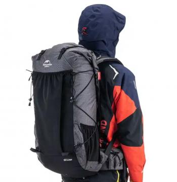 9 299 р. Рюкзак туристический Naturehike 60 л, черный  nh19bp095-b  с доставкой в г. Воронеж. Увеличить фотографию 6