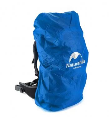 749 р. Чехол влагозащитный Naturehike, для рюкзака, размер M (30-50 л), голубой  nh15y001-z-blm  с доставкой в г. Воронеж. Увеличить фотографию 1