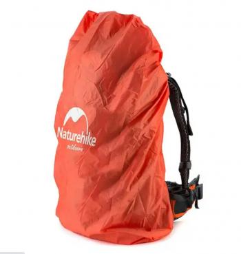 639 р. Чехол влагозащитный Naturehike, для рюкзака, размер M (30-50 л), оранжевый  nh15y001-z-orm  с доставкой в г. Воронеж. Увеличить фотографию 1
