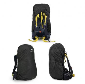 1 009 р. Чехол влагозащитный Naturehike, для рюкзака, размер M (35-45 л), черный  nh19pj041-m  с доставкой в г. Воронеж. Увеличить фотографию 4
