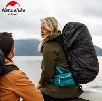 1 009 р. Чехол влагозащитный Naturehike, для рюкзака, размер M (35-45 л), черный  nh19pj041-m  с доставкой в г. Воронеж. Увеличить фотографию 7