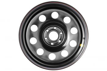 8 449 р. Диск усиленный Nissan Navara D40 3.0TD стальной черный 6x114,3 8xR17 d66 ET+25  1780-61466bl+25  с доставкой в г. Воронеж. Увеличить фотографию 2