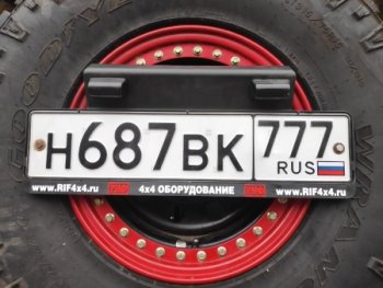 51 999 р. Бампер РИФ  Toyota Hilux ( AN10,AN20,  AN20,AN30) (2004-2016) дорестайлинг, 1-ый рестайлинг,  2-ой рестайлинг (задний с квадратом под фаркоп, 2-мя калитками, фонарями, подсветкой номера )  с доставкой в г. Воронеж. Увеличить фотографию 4