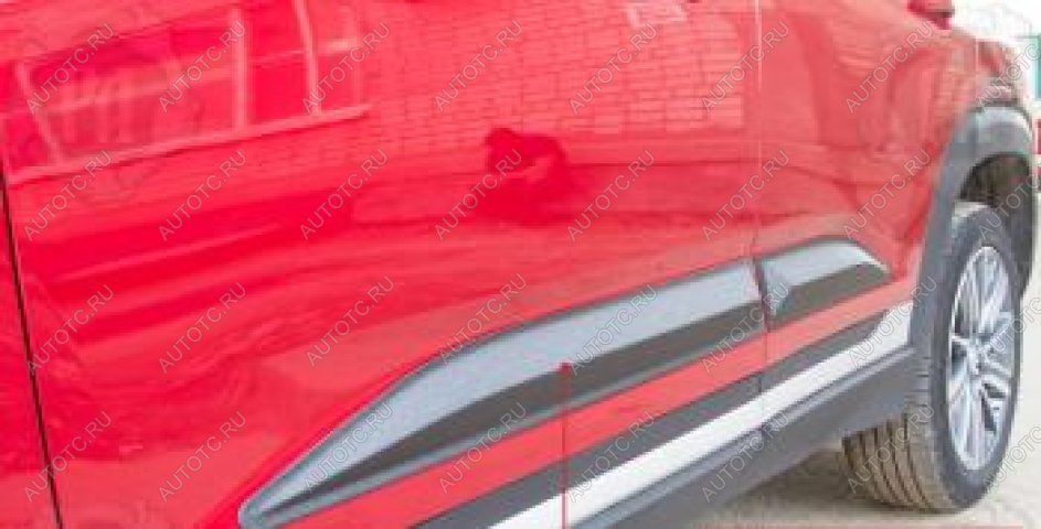1 249 р. Молдинг двери передний правый Русская Артель Changan CS35 Plus рестайлинг (2021-2025) (глянец под покраску)  с доставкой в г. Воронеж