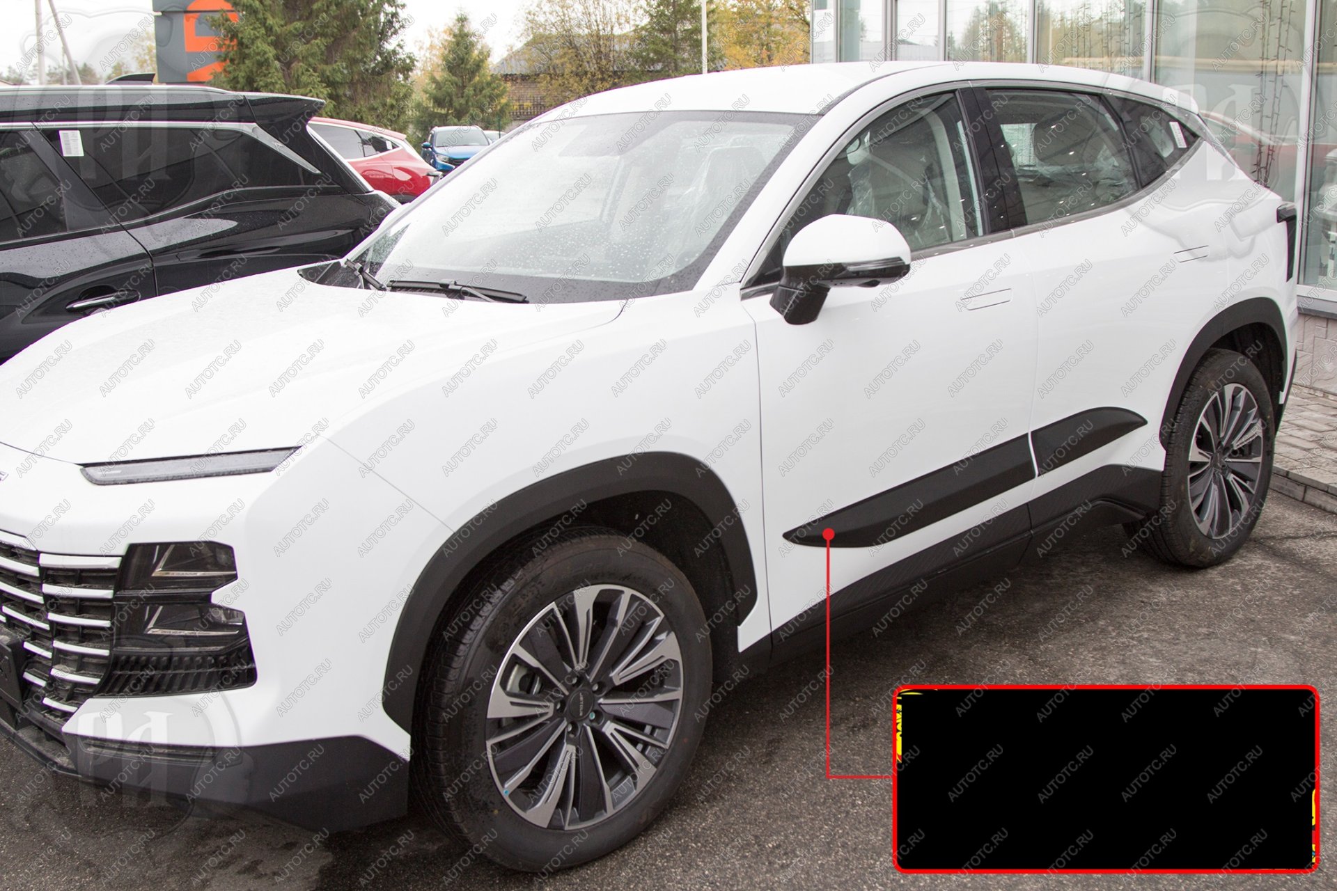 1 279 р. Молдинг двери передний правый Русская Артель Jetour Dashing (2022-2025) (шагрень)  с доставкой в г. Воронеж