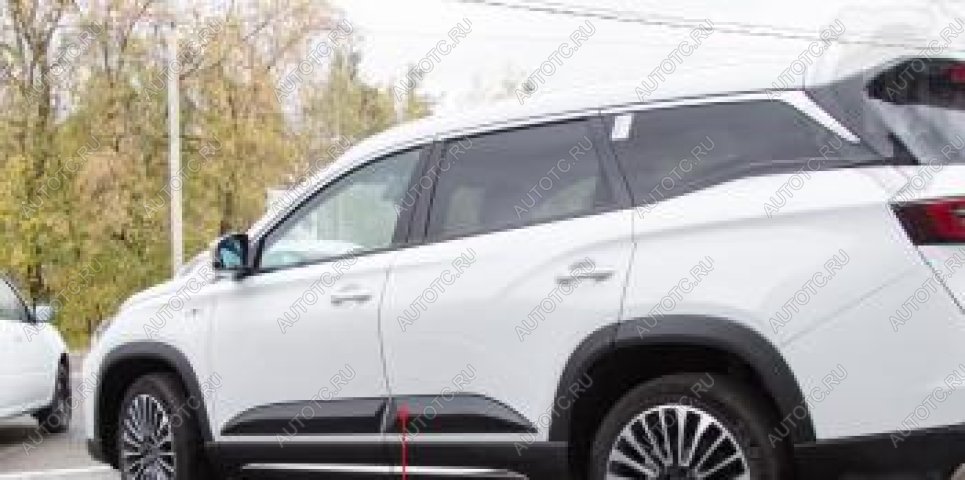 1 479 р. Молдинг двери передний правый Русская Артель  Jetour X90 Plus (2021-2025) (шагрень)  с доставкой в г. Воронеж