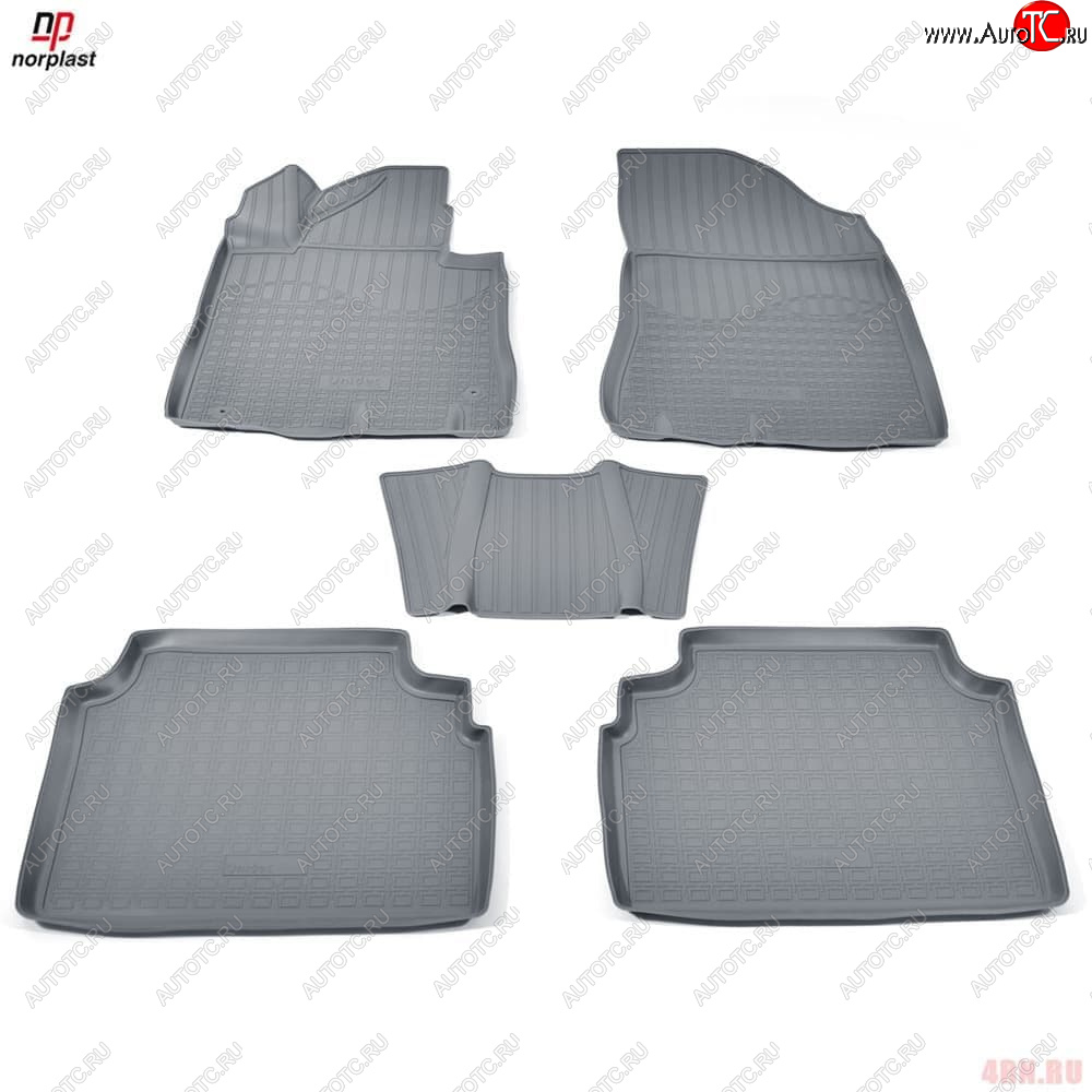 1 р. Комплект ковриков Norplast Lidec KIA K5 DL (2019-2022) (черный)  с доставкой в г. Воронеж