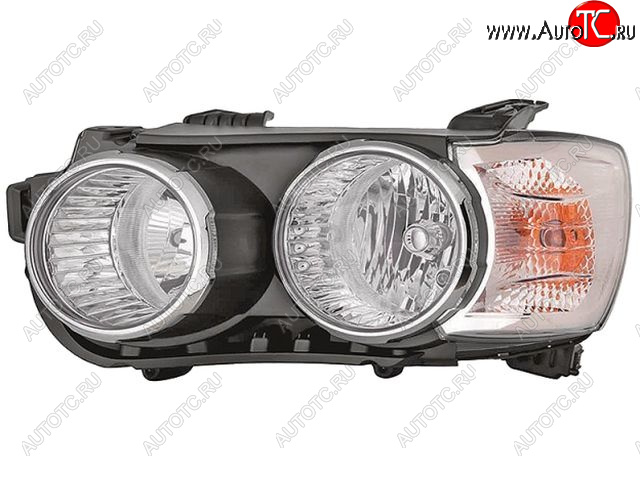 4 299 р. Левая фара (c электрокорректором) DEPO Chevrolet Aveo T300 седан (2011-2015)  с доставкой в г. Воронеж