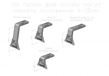 58 989 р. Багажник экспедиционный платформа 1500х2750 мм (для ам без люка) РИФ ГАЗ Соболь 2752 дорестайлинг цельнометаллический фургон (1998-2002)  с доставкой в г. Воронеж. Увеличить фотографию 2