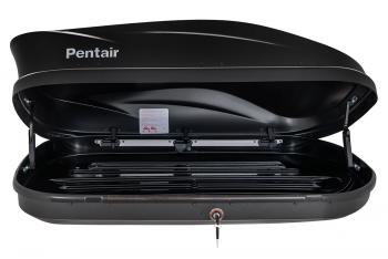 22 999 р. Багажный бокс на крышу (400 л. 174x81x38 см, двусторонний) Pentair PYTHON 400L   (черный глянец)  с доставкой в г. Воронеж. Увеличить фотографию 3