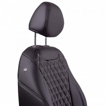 13 949 р. Комплект чехлов для сидений (РЗСиС 60/40 2Г Орегон) БАЙРОН Lord Autofashion   Chevrolet Niva  2123 (2009-2020) рестайлинг (черный, вставка черная, строчка темная-серая)  с доставкой в г. Воронеж. Увеличить фотографию 2