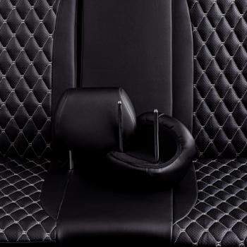 13 949 р. Комплект чехлов для сидений (РЗСиС 60/40 2Г Орегон) БАЙРОН Lord Autofashion   Chevrolet Niva  2123 (2009-2020) рестайлинг (черный, вставка черная, строчка темная-серая)  с доставкой в г. Воронеж. Увеличить фотографию 7