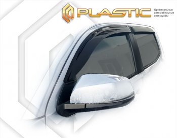 Дефлектор окон CA-Plastic Toyota Tacoma  N300 (2016-2023) PickUp DoubleCab дорестайлинг, PickUp DoubleCab рестайлинг (Classic полупрозрачный)