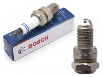 299 р. Свеча зажигания CHEVROLET AVEOLANOSNIVADAEWOO LACETTINEXIA 1.51.7 00-VAZ 2101-21102121 BOSCH 0242240592  с доставкой в г. Воронеж. Увеличить фотографию 1