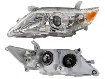 18 799 р. Фара левая (без корректора, хром, Евросвет) TYC  Toyota Camry  XV40 (2009-2011) рестайлинг  с доставкой в г. Воронеж. Увеличить фотографию 3