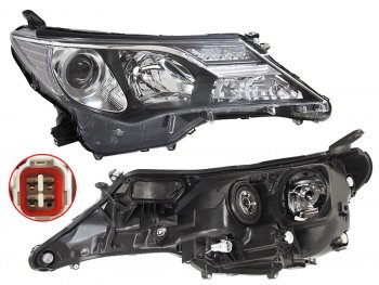28 999 р. Фара Toyota RAV4 (XA40) 12-15 (Справа) DEPO 212-11W1R-LDEM2  с доставкой в г. Воронеж. Увеличить фотографию 4