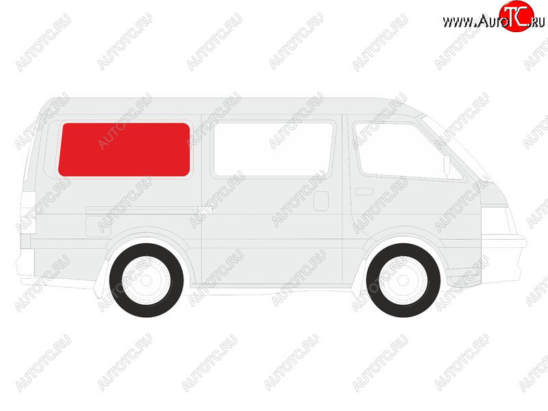 6 599 р. Стекло кузова боковое (не опускное) (Справа Цвет зеленый) Ford Tourneo Connect 02-13 XYG 3743RGDV4RQO SW/RH/X  с доставкой в г. Воронеж
