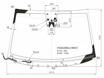 11 599 р. Стекло лобовое (Обогрев щеток Камера Датчик дождя) Hyundai Tucson 15-21 FUYAO 4159AGNBLCHMOV  с доставкой в г. Воронеж. Увеличить фотографию 1