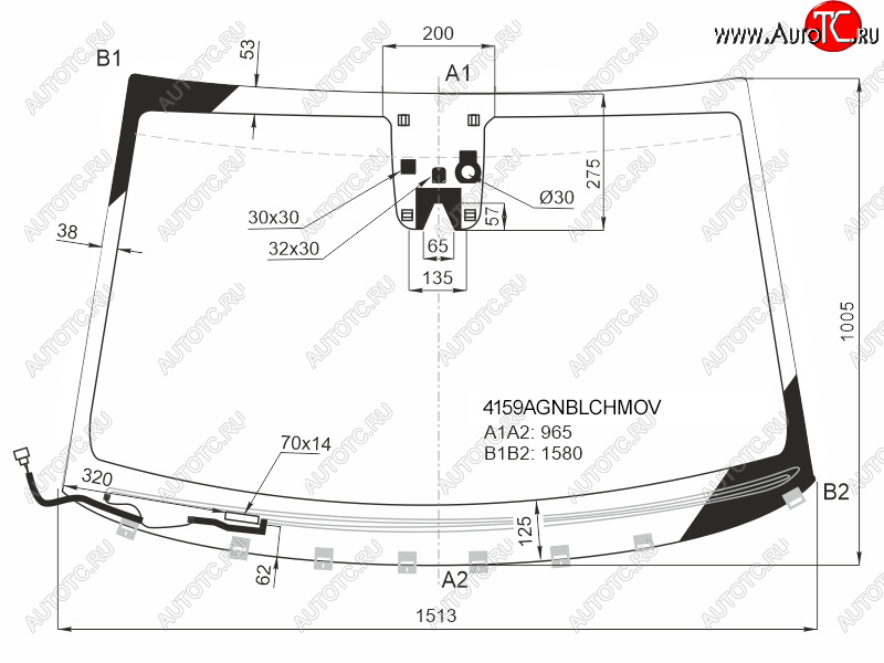 11 599 р. Стекло лобовое (Обогрев щеток Камера Датчик дождя) Hyundai Tucson 15-21 FUYAO 4159AGNBLCHMOV  с доставкой в г. Воронеж