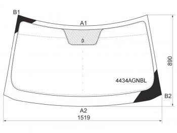 6 299 р. Стекло лобовое Kia Soul 08-14 FUYAO 4434AGNBL  с доставкой в г. Воронеж. Увеличить фотографию 1