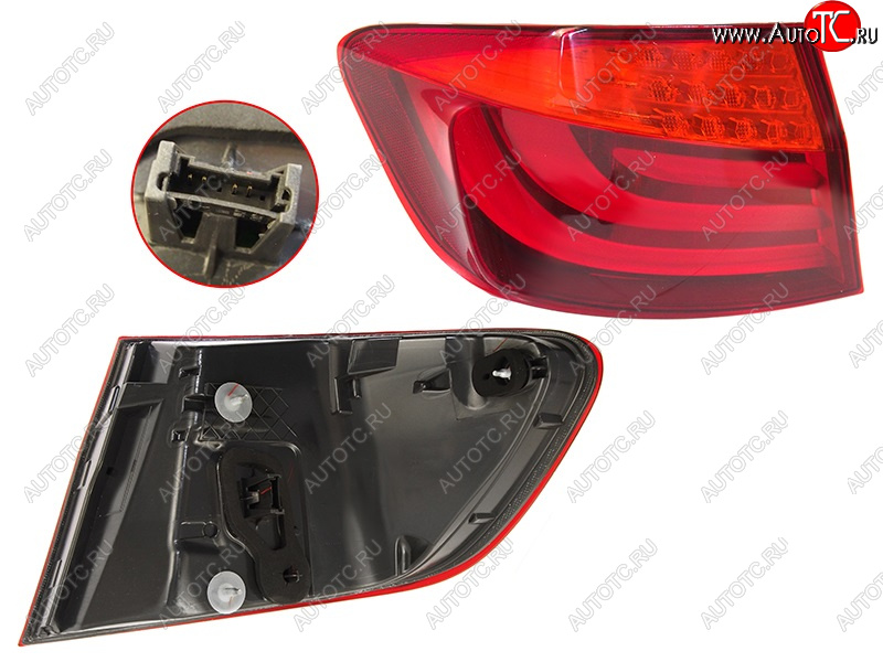 5 299 р. Фонарь задний BMW F10 10-13 LH 4D LED DEPO 444-1957L-AE  с доставкой в г. Воронеж