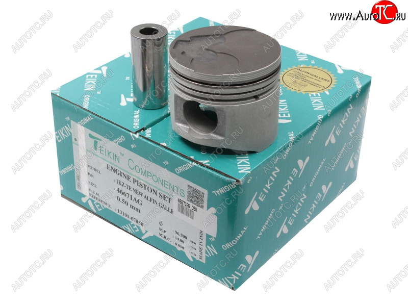 22 799 р. Поршень (к-т 4 шт с охлаждением) 050 TOYOTA LAND CRUISER PRADOHIACE 1KZTE 96-02 TEIKIN 46671AG 050  с доставкой в г. Воронеж