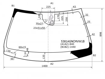 12 699 р. Стекло лобовое (Обогрев щеток Камера Датчик дождя Молдинг) Mercedes-Benz A-Class 12-18  CLA-Clas FUYAO 5381AGNCMVW1B  с доставкой в г. Воронеж. Увеличить фотографию 1