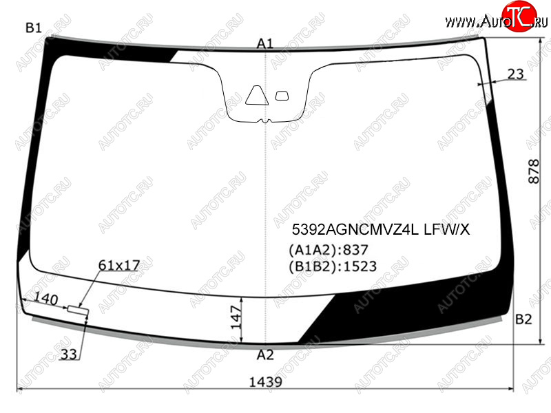 10 799 р. Стекло лобовое (Камера Датчик дождя Молдинг) Mercedes-Benz E-Class 20-23 XYG 5392AGNCMVZ4L LFW/X  с доставкой в г. Воронеж