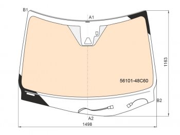 104 999 р. Стекло лобовое (Обогрев полный Камера Датчик дождя Проекция) Lexus RX 15-19 LEXUS 56101-48C60  с доставкой в г. Воронеж. Увеличить фотографию 3