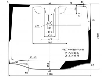7 999 р. Стекло лобовое (Датчик дождя Молдинг) Opel Zafira 05-14 FUYAO 6307AGNBLMVW1R  с доставкой в г. Воронеж. Увеличить фотографию 2