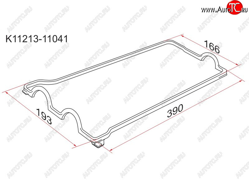247 р. Прокладка клапанной крышки TY 4E5E-FE SAT K11213-11041  с доставкой в г. Воронеж