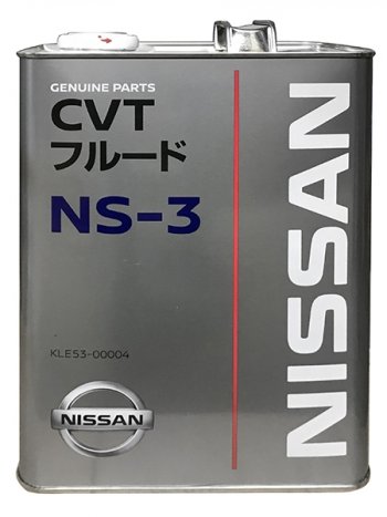 7 449 р. Масло трансмиссионное NISSAN CVT  NS-3 4Л. NISSAN KLE53-00004  с доставкой в г. Воронеж. Увеличить фотографию 1
