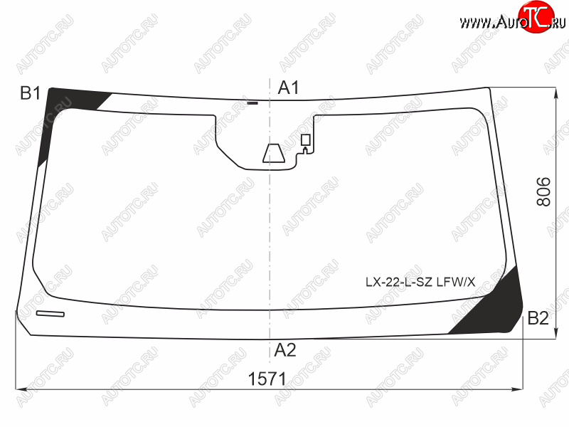 14 449 р. Стекло лобовое (Камера Датчик дождя) Toyota Land Cruiser (J300) 21-  Lexus LX 21- XYG LX-22-L-SZ LFW/X  с доставкой в г. Воронеж